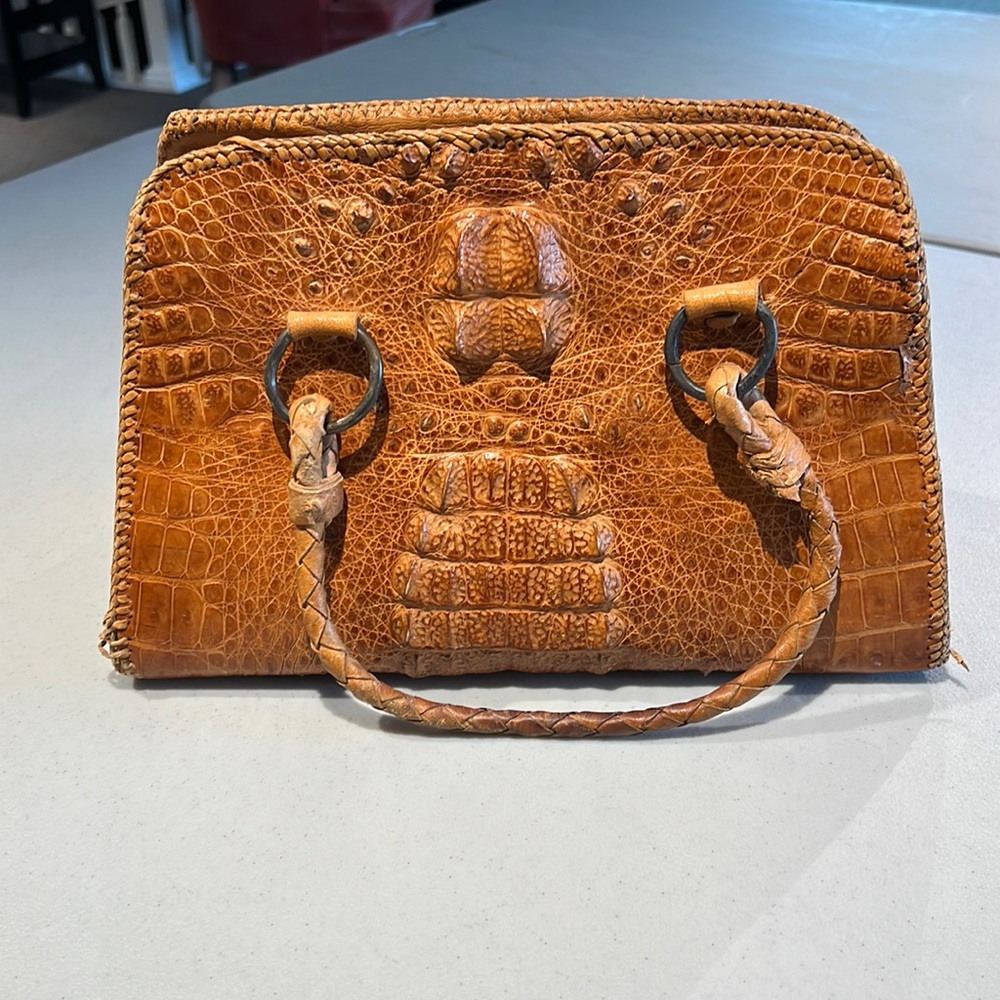 Vintage Crocodile Purse